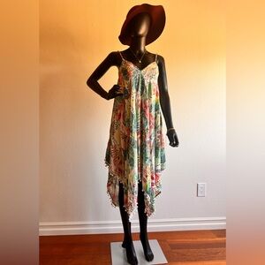 GOA BEACHWEAR BY JAPNA | FLORAL DRESS | MADE IN INDIA | Size: Small